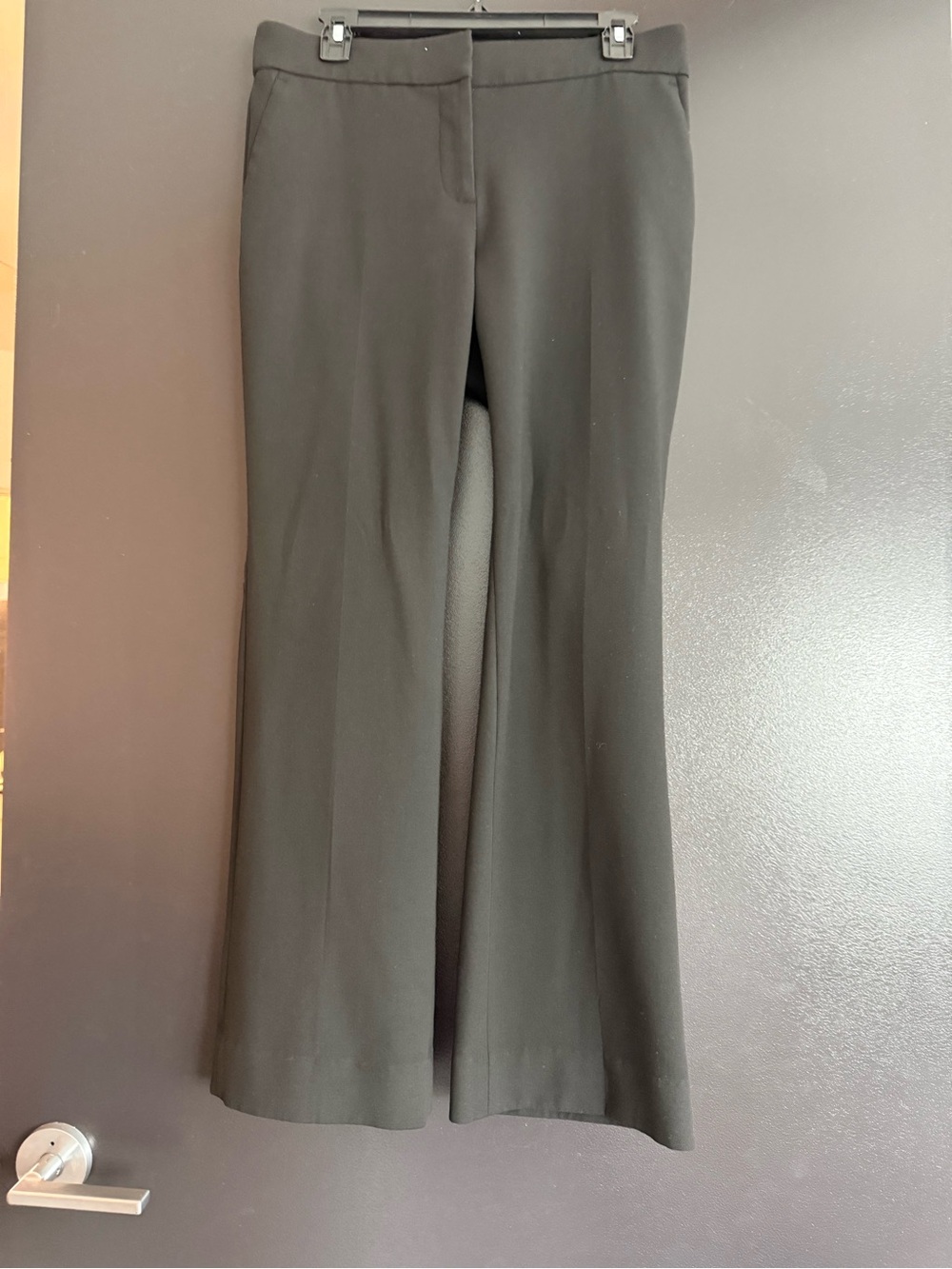 J. Crew Black Flare Dress Trousers
